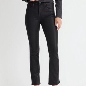 Madewell Bootcut Coated Black Jeans- Size 28